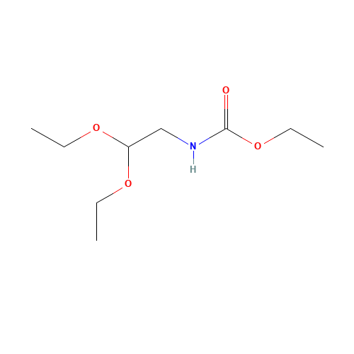 ETHYL 2,2-DIETHOXYETHYLCARBAMATE (CAS: 71545-58-9) - Chemical Structure and Molecular Formula 