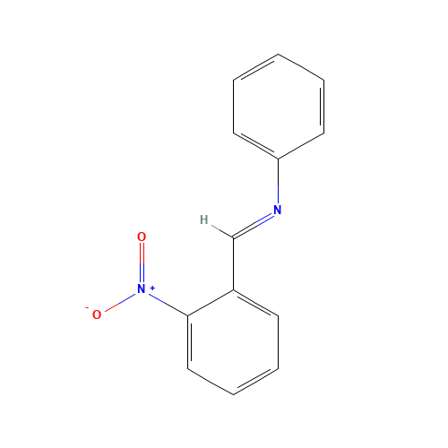N-(2-nitrobenzylidene)aniline (CAS: 17064-77-6) - Chemical Structure and Molecular Formula 