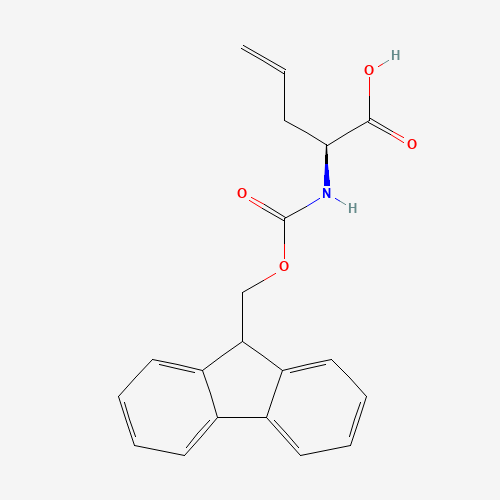 (S)-N-Fmoc-Allylglycine (CAS: 146549-21-5) - Chemical Structure and Molecular Formula 