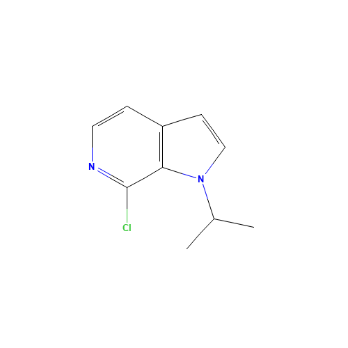 7-chloro-1-isopropyl-1H-pyrrolo[2,3-c]pyridine (CAS: 1150617-64-3) - Chemical Structure and Molecular Formula 