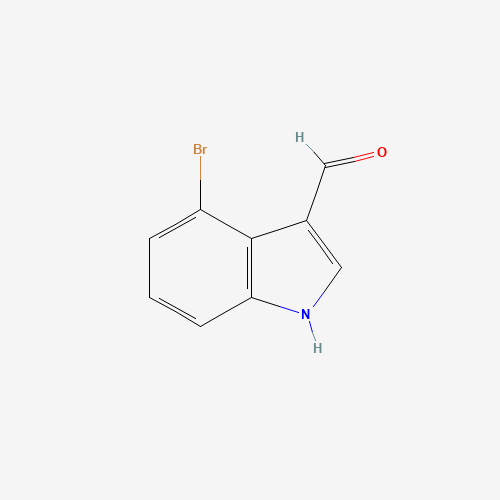 4-Bromoindole-3-carboxaldehyde (CAS: 98600-34-1) - Chemical Structure and Molecular Formula 