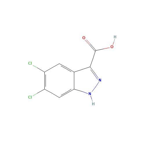 5,6-DICHLORO-1H-INDAZOLE-3-CARBOXYLIC ACID (CAS: 124459-91-2) - Related Chemical Product