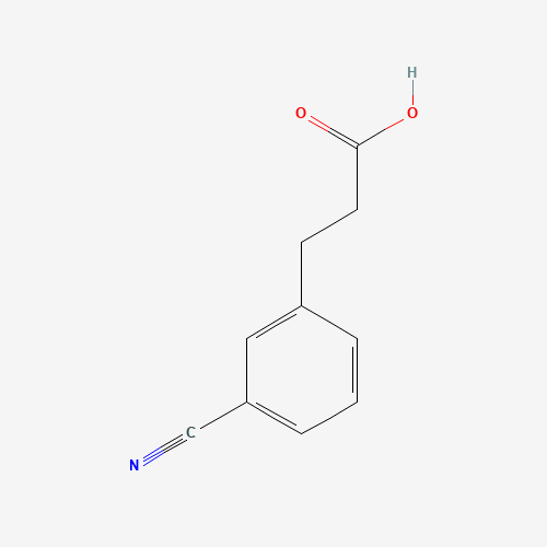 3-CYANO-BENZENEPROPANOIC ACID (CAS: 42287-97-8) - Chemical Structure and Molecular Formula 