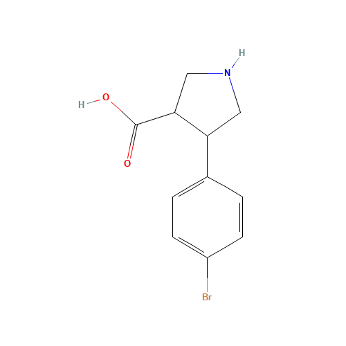 (3S,4R)-4-(4-BROMOPHENYL)PYRROLIDINE-3-CARBOXYLIC ACID (CAS: 1047654-48-7) - Related Chemical Product