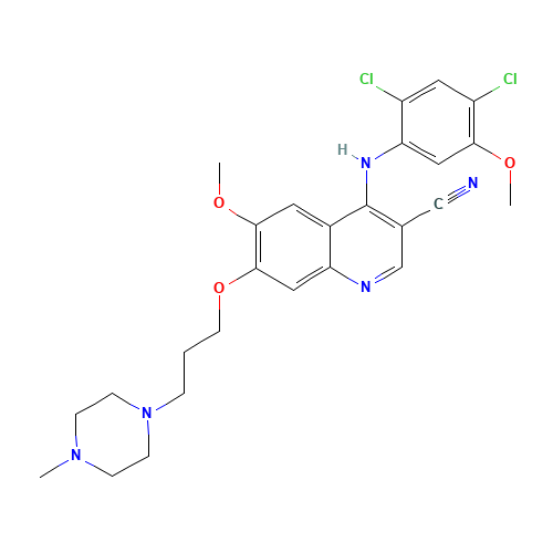 Bosutinib (CAS: 380843-75-4) - Chemical Structure and Molecular Formula 