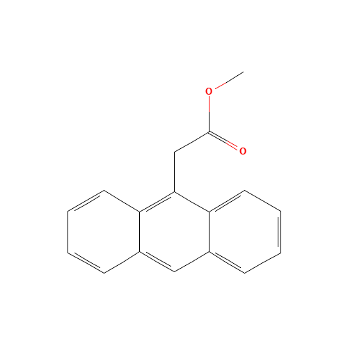 9-Anthraceneacetic acid methyl ester (CAS: 20139-92-8) - Chemical Structure and Molecular Formula 