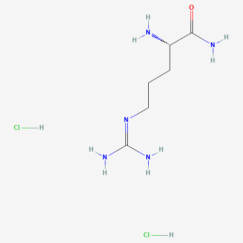 H-ARG-NH2 2HCL (CAS: 14975-30-5) - Chemical Structure and Molecular Formula 