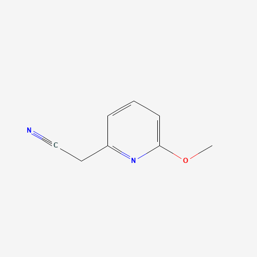 2-(6-methoxypyridin-2-yl)acetonitrile (CAS: 1000512-48-0) - Chemical Structure and Molecular Formula 