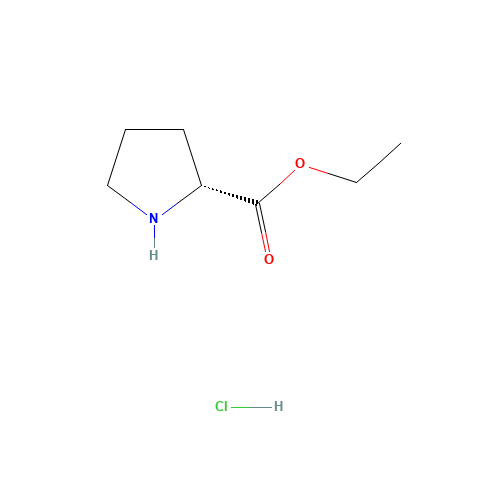 H-D-PRO-OET HCL (CAS: 131477-20-8) - Chemical Structure and Molecular Formula 