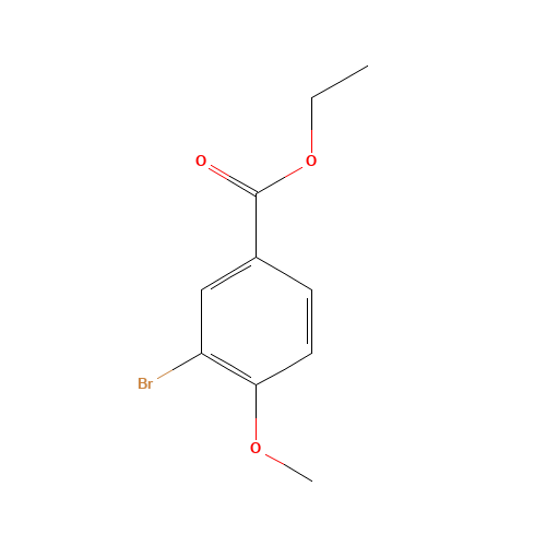 ethyl 3-bromo-4-methoxybenzoate (CAS: 460079-82-7) - Chemical Structure and Molecular Formula 
