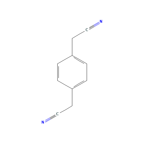 1,4-Phenylenediacetonitrile (CAS: 622-75-3) - Chemical Structure and Molecular Formula 
