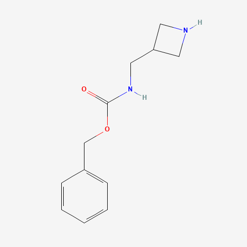 CARBAMIC ACID,(3-AZETIDINYLMETHYL)-,BENZYL ESTER (9CI) (CAS: 876149-41-6) - Chemical Structure and Molecular Formula 