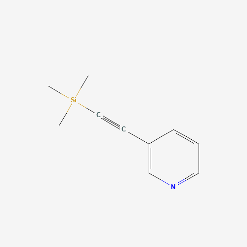 3-(TRIMETHYLSILYLETHYNYL)PYRIDINE (CAS: 80673-00-3) - Chemical Structure and Molecular Formula 