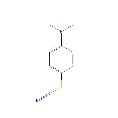 4-(DIMETHYLAMINO)PHENYL THIOCYANATE (CAS: 7152-80-9) - Chemical Structure and Molecular Formula 