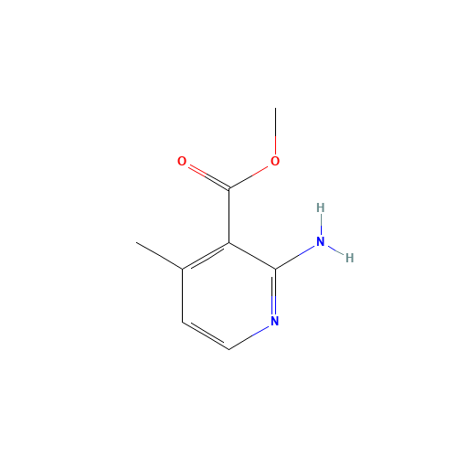 Methyl 2-amino-4-methylpyridine-3-carboxylate (CAS: 76336-16-8) - Chemical Structure and Molecular Formula 