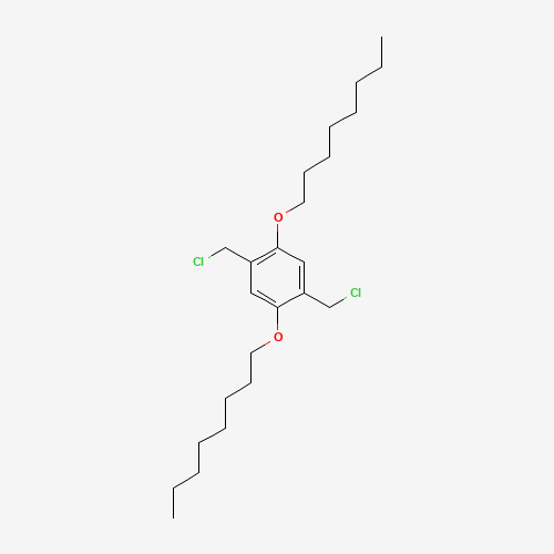 2 5-BIS(CHLOROMETHYL)-1 4-BIS(OCTYLOXY)& (CAS: 174230-68-3) - Chemical Structure and Molecular Formula 