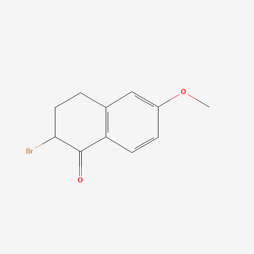 2-BROMO-6-METHOXY-3,4-DIHYDRONAPHTHALEN-1(2H)-ONE (CAS: 20933-24-8) - Chemical Structure and Molecular Formula 