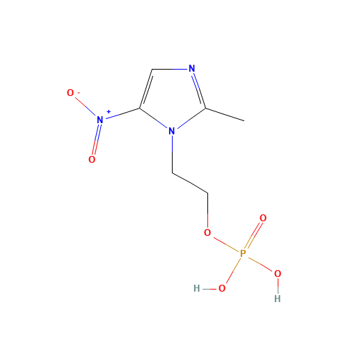 2-(2-methyl-5-nitro-imidazol-1-yl)ethoxyphosphonic acid (CAS: 73334-05-1) - Related Chemical Product