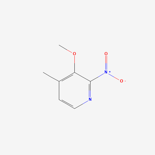 3-Methoxy-2-Nitro-4-Picoline (CAS: 155789-92-7) - Chemical Structure and Molecular Formula 