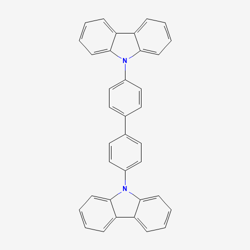 4,4'-Bis(N-carbazolyl)-1,1'-biphenyl (CAS: 58328-31-7) - Chemical Structure and Molecular Formula 