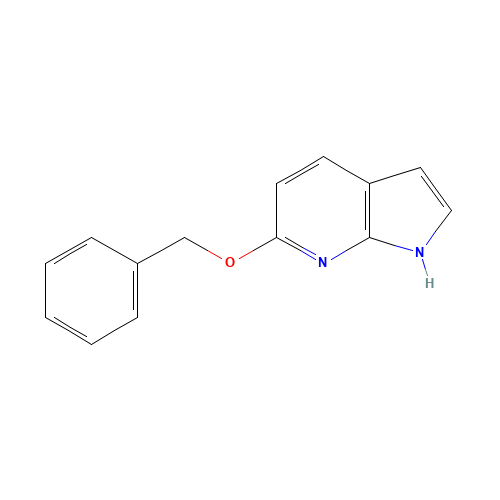 6-(benzyloxy)-1H-pyrrolo[2,3-b]pyridine (CAS: 1018441-04-7) - Chemical Structure and Molecular Formula 