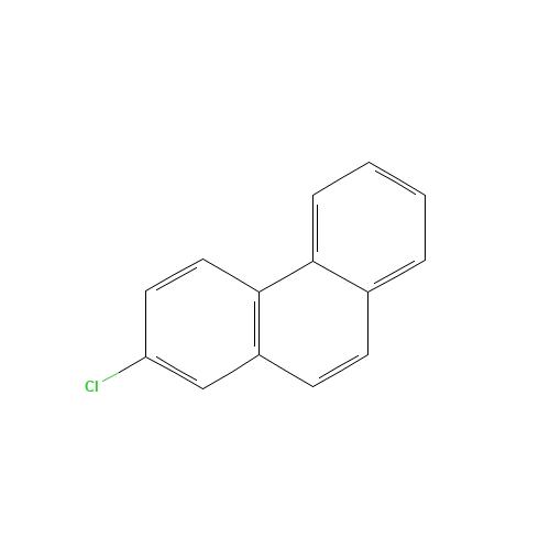 2-CHLOROPHENANTHRENE (CAS: 24423-11-8) - Chemical Structure and Molecular Formula 