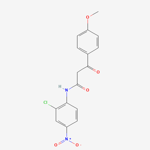 alpha-(4-Methoxybenzoyl)-2-chloro-4-nitroacetanilide (CAS: 20043-88-3) - Chemical Structure and Molecular Formula 
