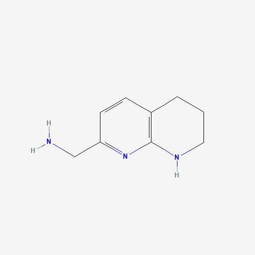 5,6,7,8-Tetrahydro-1,8-naphthyridine-2-methanamine (CAS: 332883-10-0) - Chemical Structure and Molecular Formula 