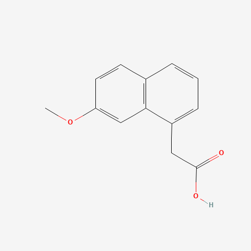 2-(7-Methoxynaphthalen-1-yl)acetic acid (CAS: 6836-22-2) - Chemical Structure and Molecular Formula 