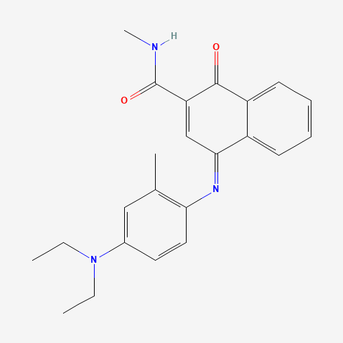 4-[[4-(diethylamino)-2-methylphenyl]imino]-1,4-dihydro-N-methyl-1-oxo-2-Naphthalenecarboxamide (CAS: 102187-53-1) - Related Chemical Product