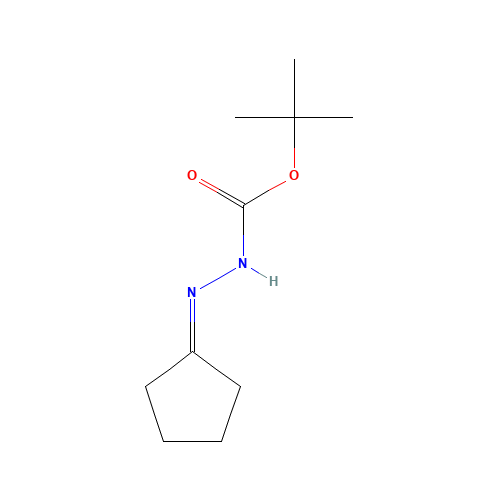 Hydrazinecarboxylic acid,cyclopentylidene-,1,1-dimethylethyl ester (9CI) (CAS: 79201-39-1) - Chemical Structure and Molecular Formula 
