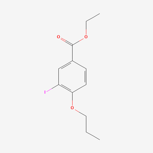 ethyl 3-iodo-4-propoxybenzoate (CAS: 1131614-46-4) - Chemical Structure and Molecular Formula 