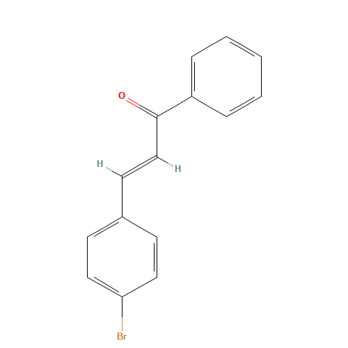 3-(4-BROMOPHENYL)-1-PHENYL-2-PROPEN-1-ONE (CAS: 1774-66-9) - Chemical Structure and Molecular Formula 