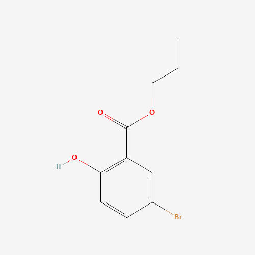 propyl 5-bromo-2-hydroxybenzoate (CAS: 37640-74-7) - Chemical Structure and Molecular Formula 