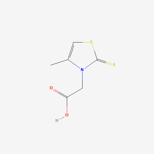 2-Mercapto-4-methyl-1,3-thiazol-5-yl-acetic acid (CAS: 31090-12-7) - Chemical Structure and Molecular Formula 