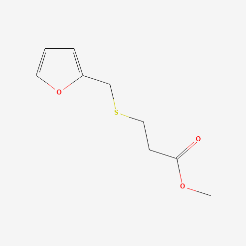 METHYL 3-(FURFURYLTHIO)PROPIONATE (CAS: 94278-26-9) - Chemical Structure and Molecular Formula 