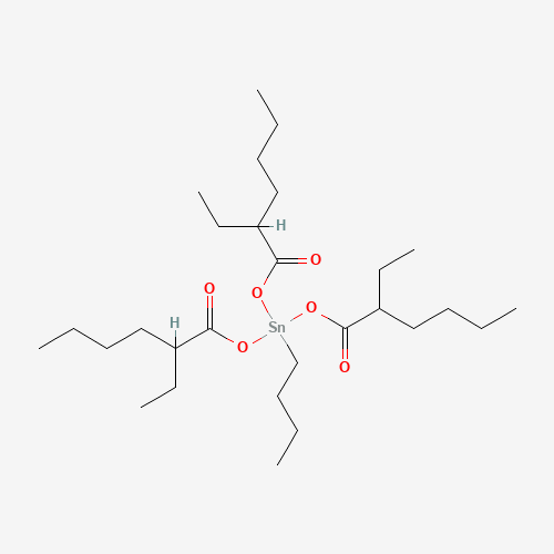 Butyltin tris(2-ethylhexanoate) (CAS: 23850-94-4) - Chemical Structure and Molecular Formula 