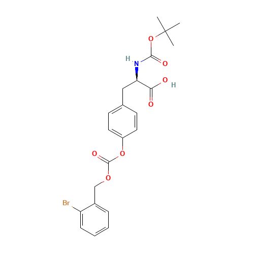 N-tert-Butyloxycarbonyl-O-(2-bromobenzyloxycarbonyl)-D-tyrosine (CAS: 81189-61-9) - Related Chemical Product