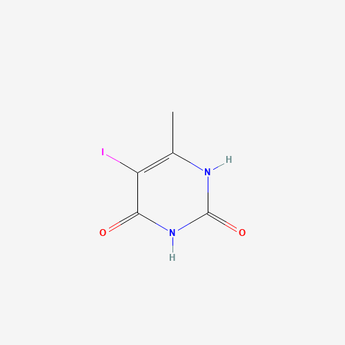 5-IODO-6-METHYLURACIL (CAS: 1461-67-2) - Chemical Structure and Molecular Formula 