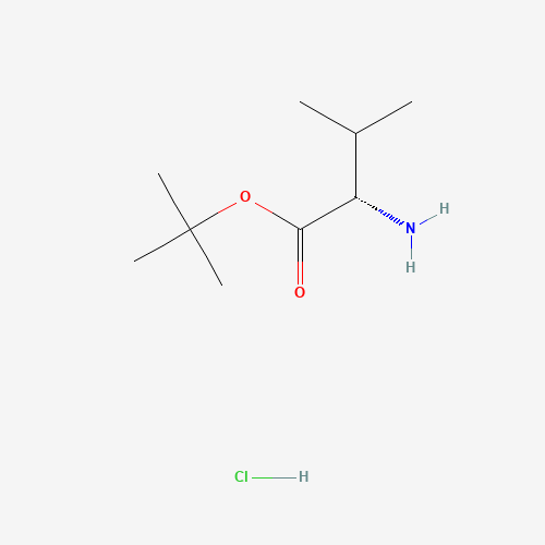 L-VALINE TERT-BUTYL ESTER HYDROCHLORIDE (CAS: 13518-40-6) - Chemical Structure and Molecular Formula 