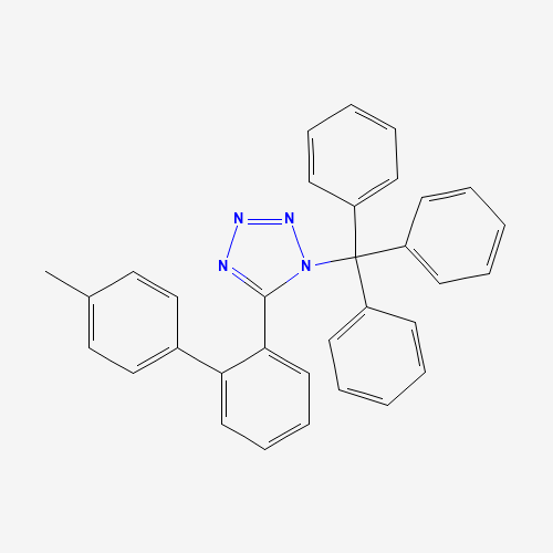 5-(4'-Methylbiphenyl-2-yl)-1-trityl-1H-tetrazole (CAS: 124750-53-4) - Chemical Structure and Molecular Formula 