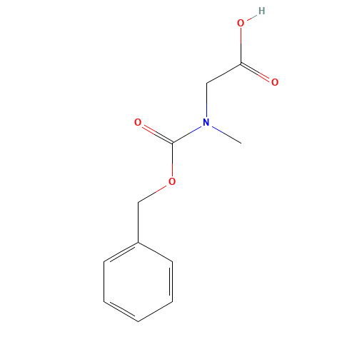 Z-SAR-OH (CAS: 39608-31-6) - Chemical Structure and Molecular Formula 
