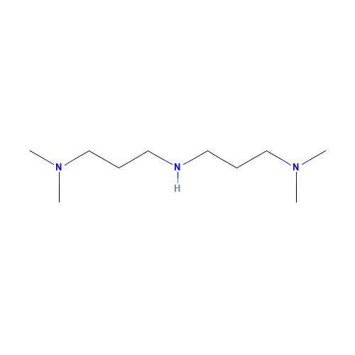 3,3'-IMINOBIS(N,N-DIMETHYLPROPYLAMINE) (CAS: 6711-48-4) - Chemical Structure and Molecular Formula 