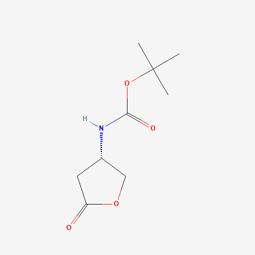 (S)-3-Boc-Amino-gamma-butyrolactone (CAS: 104227-71-6) - Chemical Structure and Molecular Formula 