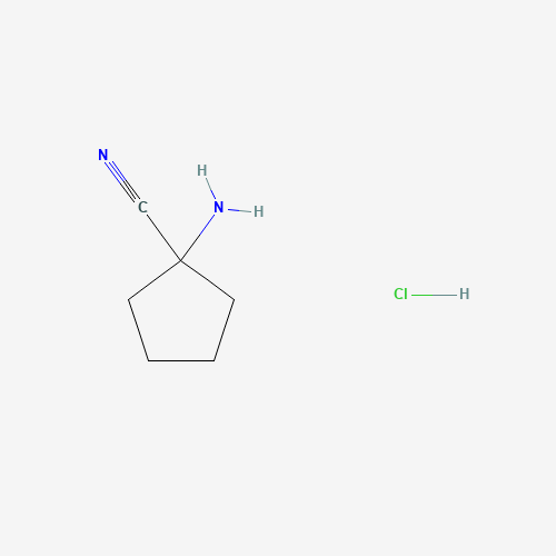 1-aminocyclopentane carbonitrile,HCl (CAS: 16195-83-8) - Chemical Structure and Molecular Formula 