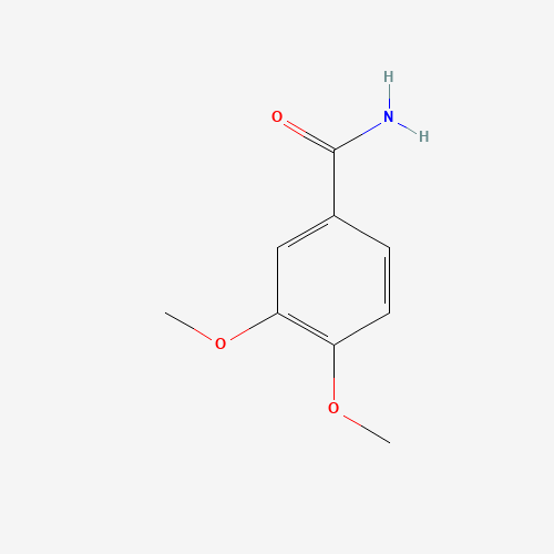 3,4-DIMETHOXYBENZAMIDE (CAS: 1521-41-1) - Chemical Structure and Molecular Formula 