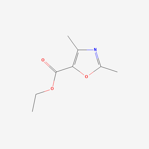 ETHYL 2,4-DIMETHYLOXAZOLE-5-CARBOXYLATE chemical structure ETHYL 2,4-DIMETHYLOXAZOLE-5-CARBOXYLATE (CAS: 23012-30-8) - Chemical Structure and Molecular Formula
