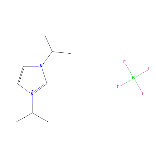 1,3-Diisopropylimidazolium tetrafluoroborate (CAS: 286014-34-4) - Chemical Structure and Molecular Formula 