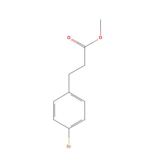 methyl 3-(4-bromophenyl)propanoate (CAS: 75567-84-9) - Chemical Structure and Molecular Formula 
