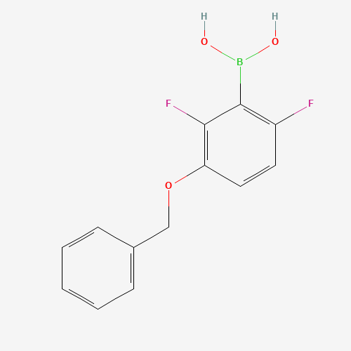 3-(Benzyloxy)-2,6-difluorobenzeneboronic acid (CAS: 870718-07-3) - Chemical Structure and Molecular Formula 